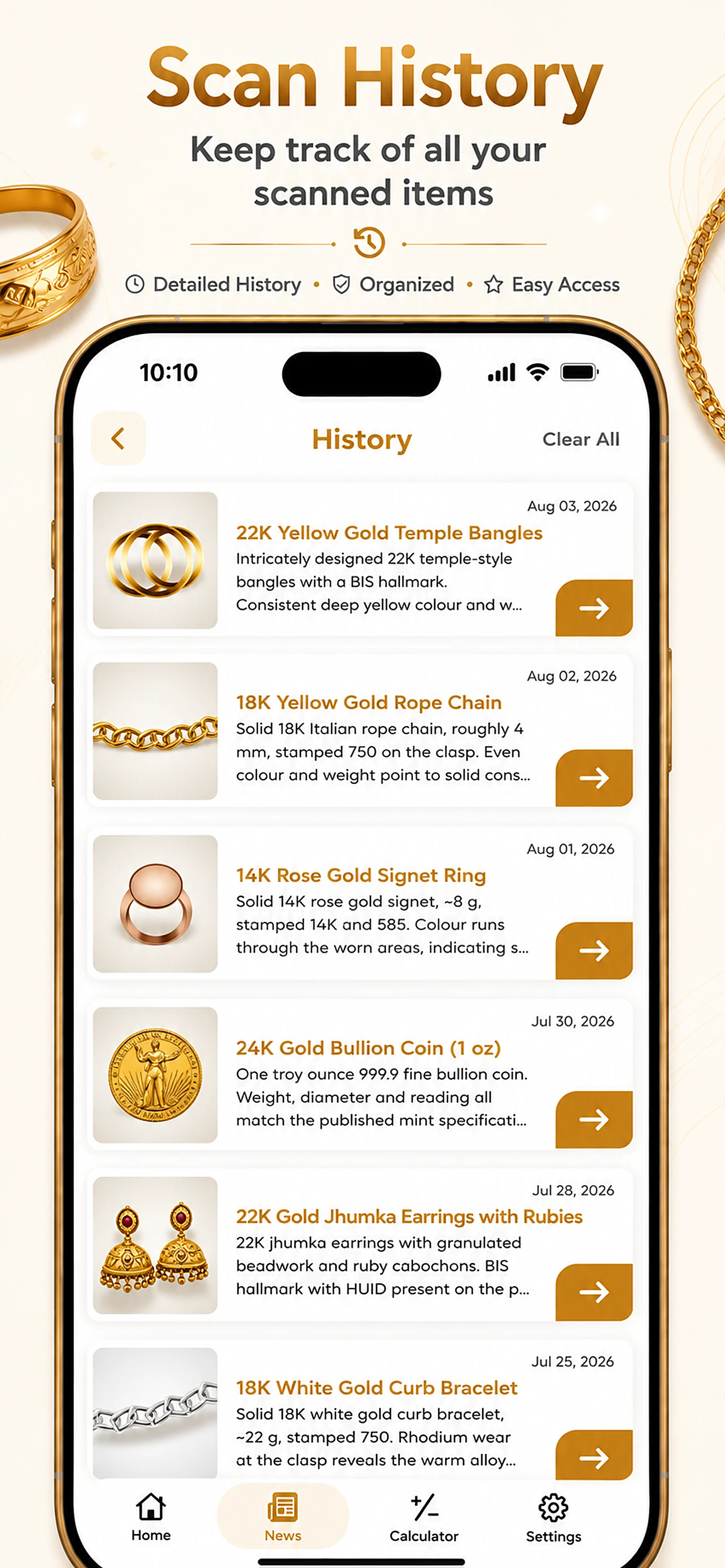 Gold Identifier screenshot