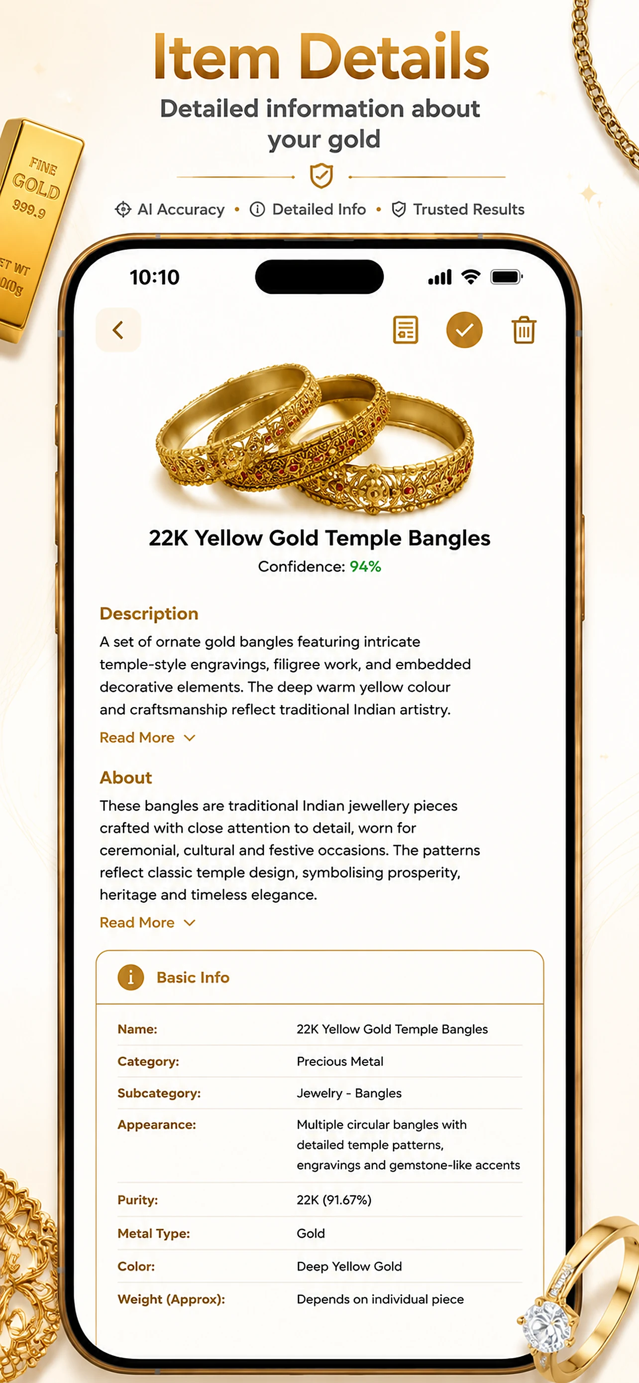 Gold Identifier screenshot